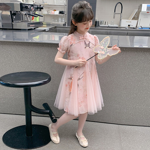 酷帅经典 女童泡泡袖 潮服服装 裙子潮装 夏新 2025小清新高级感潮款