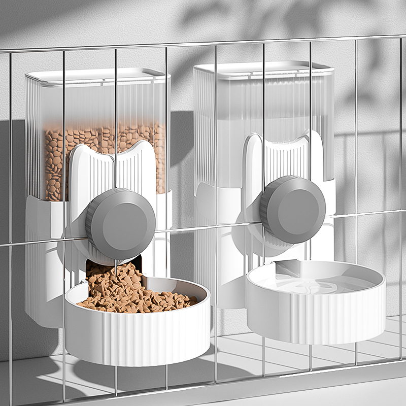 自动喂食狗狗饮水机日本悬挂笼子