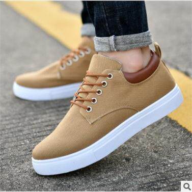 Casual men's winter sneakers shoes canvas flat shoes
