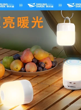 【活动】微笑鲨便携式双色温小夜灯LED柔光伴睡氛围灯可手提充电