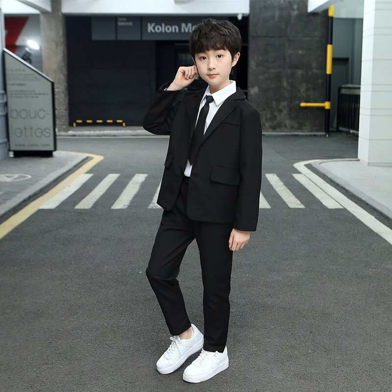 儿童春秋西装套装礼服表演服