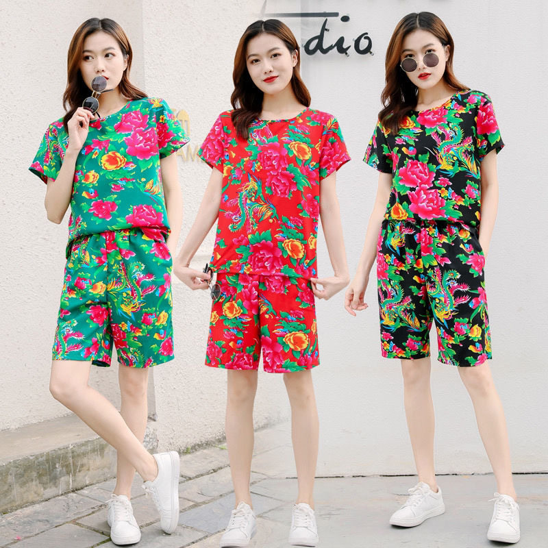 东北大花布衣服晨袍生日聚会网红伴娘闺蜜二人转睡衣姐妹演出套装,女士内衣/男士内衣/家居服,晨袍,淘宝优惠券,粉丝福利购,淘宝优惠卷