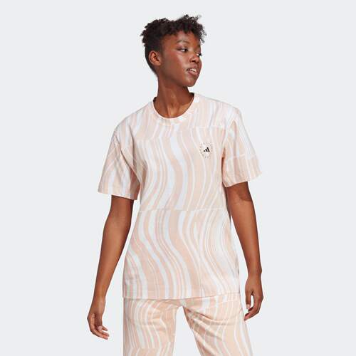 Adidas/阿迪达斯 女子 Stella McCartney 运动短袖圆领T恤 HT1106