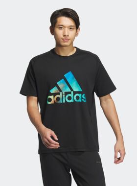Adidas/阿迪达斯 男子艺术巨匠联名之张大千系列短袖T恤 JF0789
