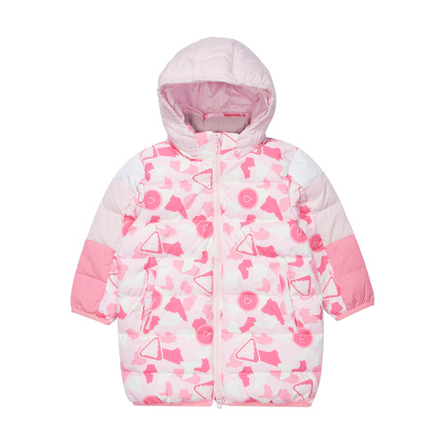 Adidas/阿迪达斯 儿童LONG DOWN JACKET 运动中长款羽绒服 HM9637