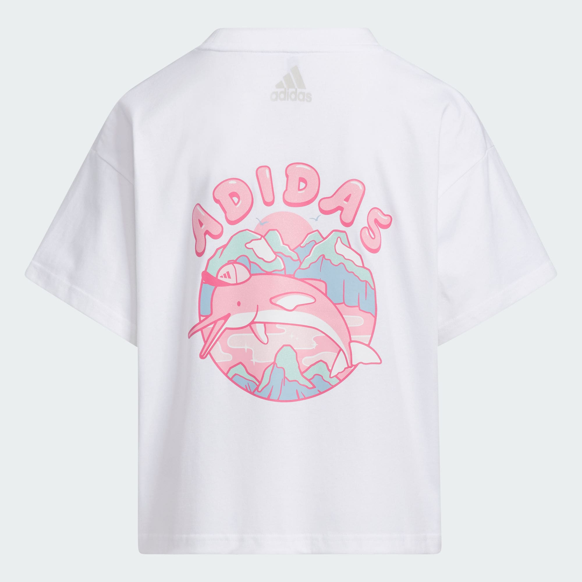 Adidas/阿迪达斯 儿童运动舒适休闲短袖圆领T恤 JF3861图片