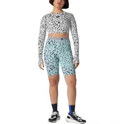 Adidas/阿迪达斯  ASMC CROP P 女运动健身紧身长袖T恤 HC6851