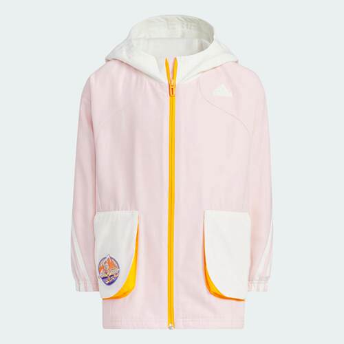 Adidas/阿迪达斯 儿童双面穿运动休闲宽松连帽夹克外套 JC6940