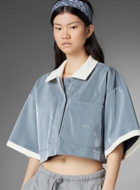 Adidas/阿迪达斯 女子三叶草运动翻领短袖POLO衫 HK7244