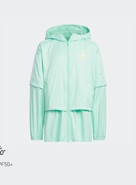Adidas/阿迪达斯 儿童 JACKET 运动防晒连帽夹克外套 IA8194
