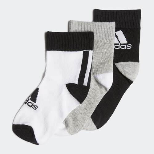 Adidas/阿迪达斯 儿童舒适及踝袜子 FN0997(三双装)