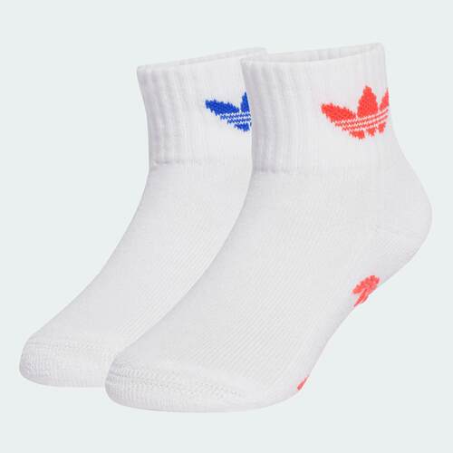 Adidas/阿迪达斯 儿童三叶草 SOCKS 舒适及裸袜子两双装 JW0308