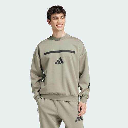 Adidas/阿迪达斯 男子 ZNE 黑标制服保暖宽松卫衣套头衫 JE3076