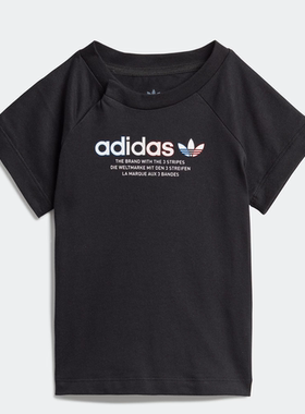 Adidas/阿迪达斯 儿童Adicolor Graphic运动上衣短袖T恤 GN7416