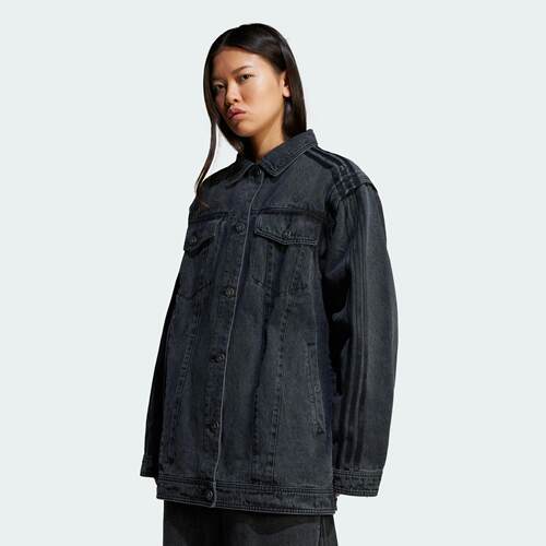 Adidas/阿迪达斯 女子三叶草ADILENIUM可拆卸牛仔夹克外套 JY8882