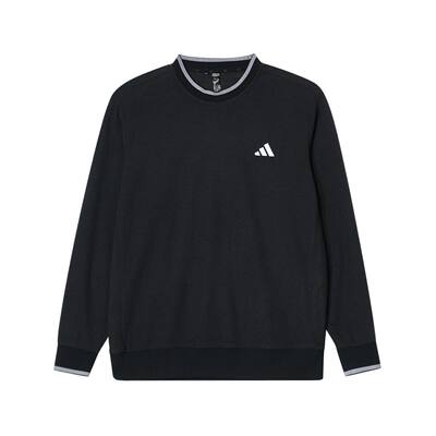 Adidas/阿迪达斯 男子简约保暖高尔夫运动休闲圆领卫衣 JW1616