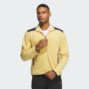 ZIP Adidas 阿迪达斯 男子FULL IR8339 FLEECE户外运动抓绒衣外套