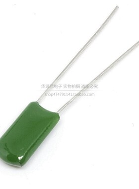 2A103J CL11涤纶电容 100V103J 10nF 脚距P=5mm 0.01UF电容器绿色