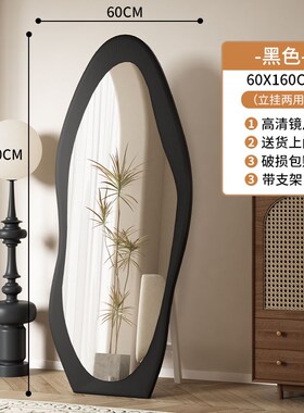 中古全身镜家用落地镜不变形真实高级感网红小户型设计师穿衣镜子