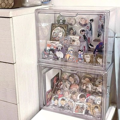 吧唧收纳展示盒亚克力立牌痛柜
