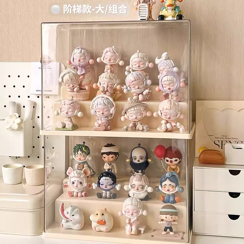 盲盒收纳展示架透明防尘手办