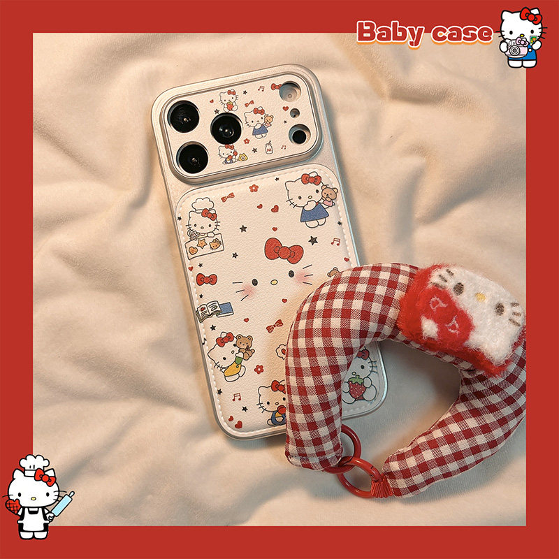 北比少女心可爱卡通腕带挂绳适用苹果17手机壳iphone16pr