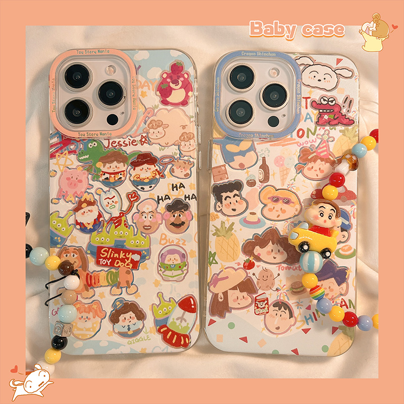卡通小新总动员适用苹果手机壳