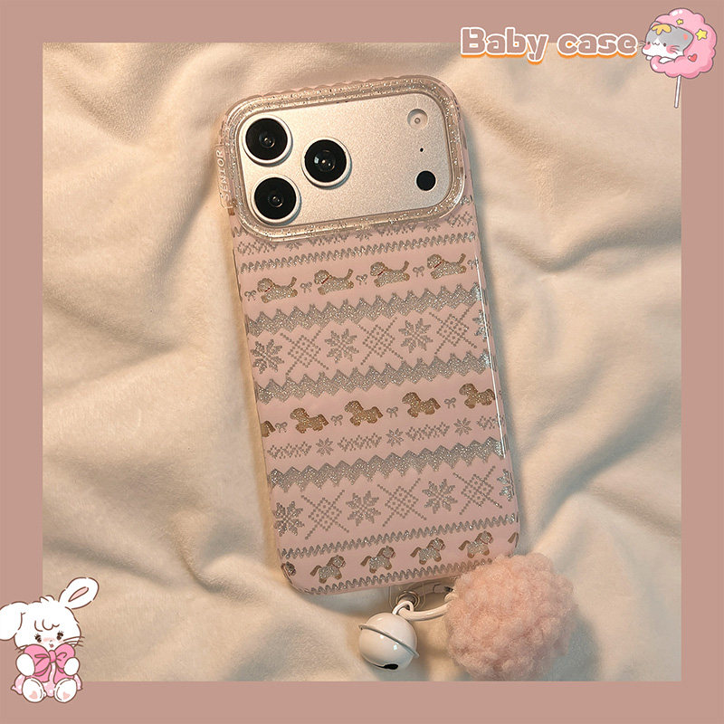 北比少女闪粉费尔岛雪花小马适用苹果17手机壳iphone16promax新款15甜美17pro韩风14pm小众13个性16pro全包硬,3C数码配件,手机保护套/壳,淘宝优惠券,粉丝福利购,淘宝优惠卷