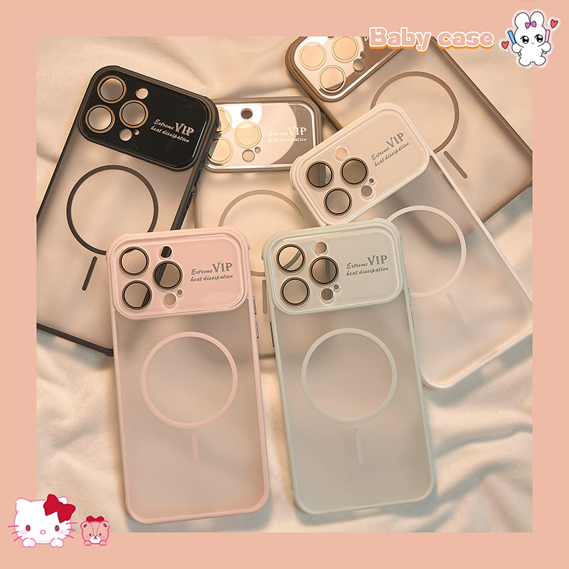 简约透明纯色磁吸适用苹果手机壳