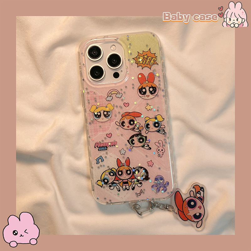 可爱飞天小女警适用苹果手机壳