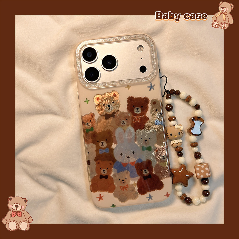 可爱小熊米菲兔适用苹果手机壳