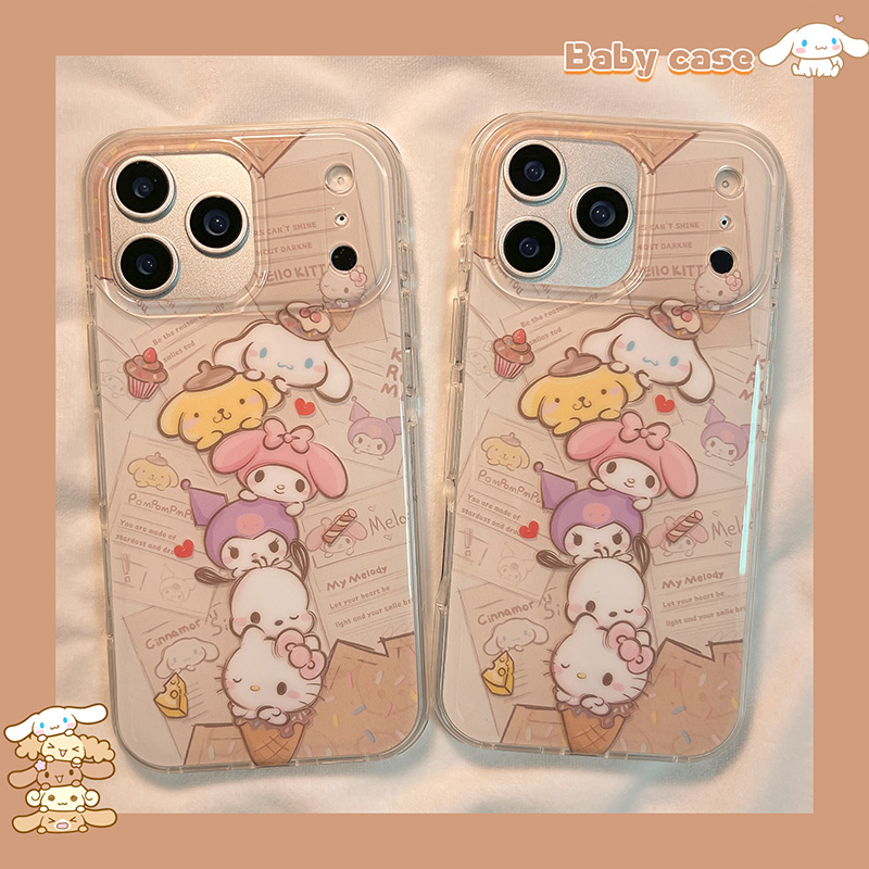 可爱冰淇淋KT猫适用苹果手机壳
