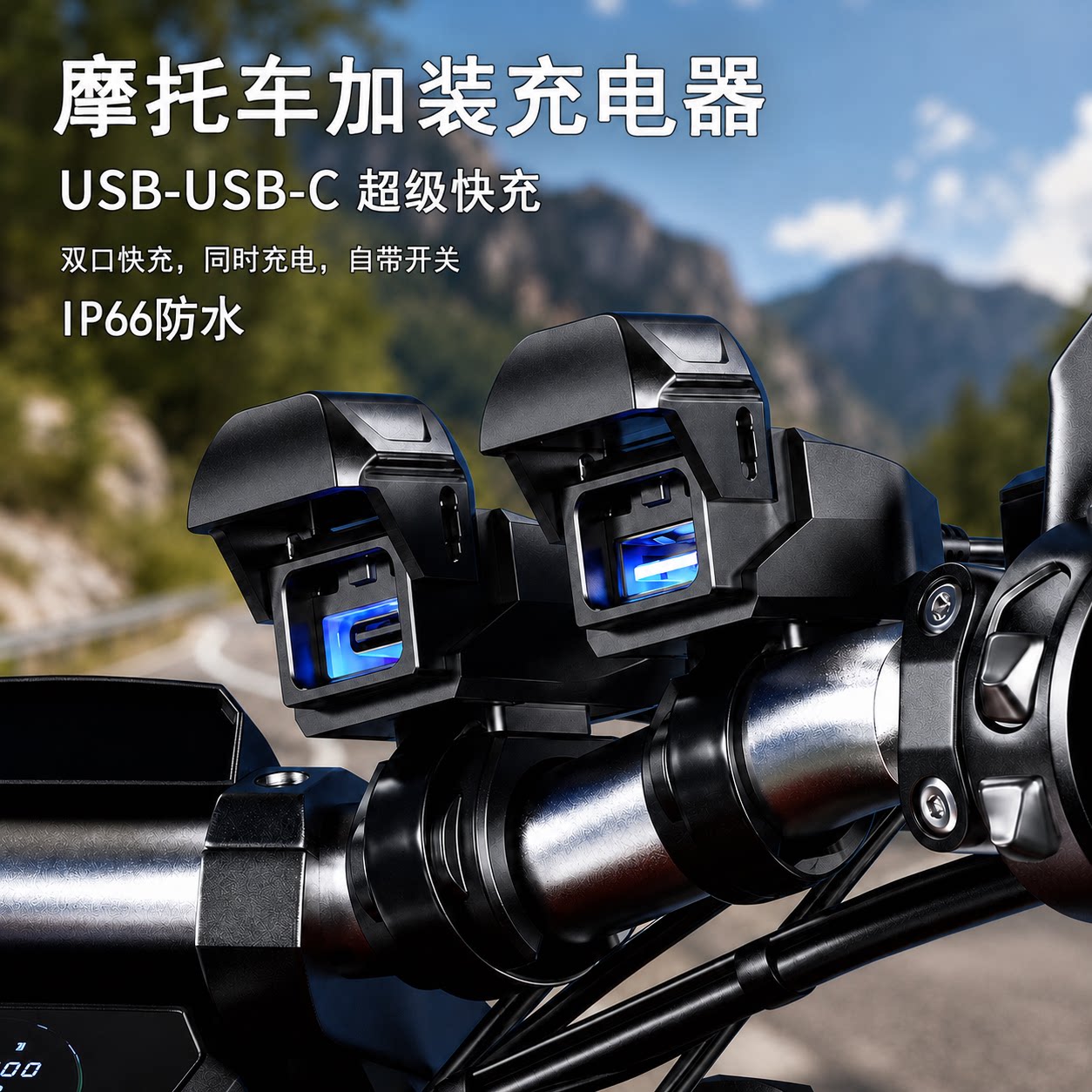 【摩托车/电动车】充电口加装