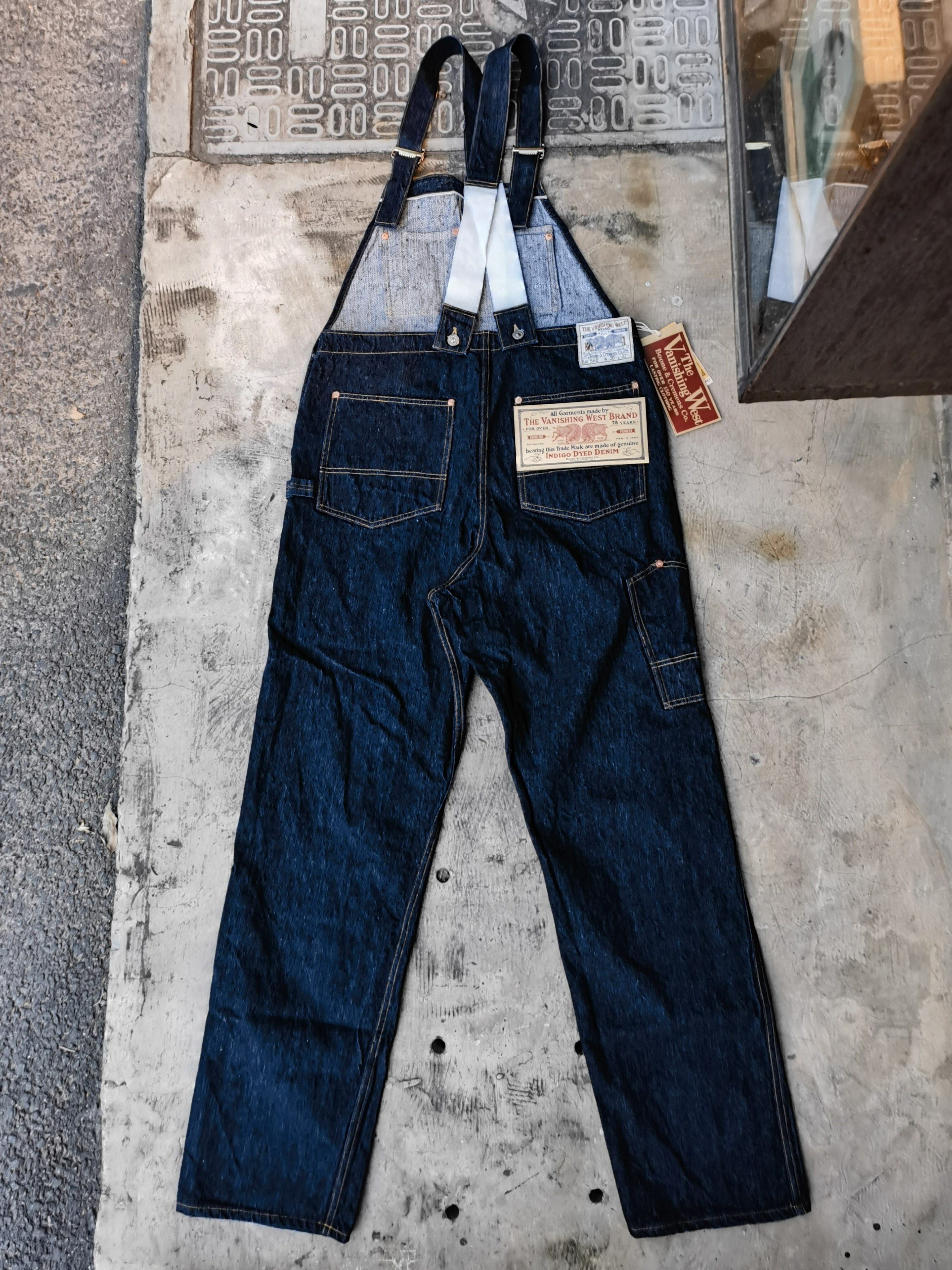 freewheelers赤耳牛仔工装背带裤