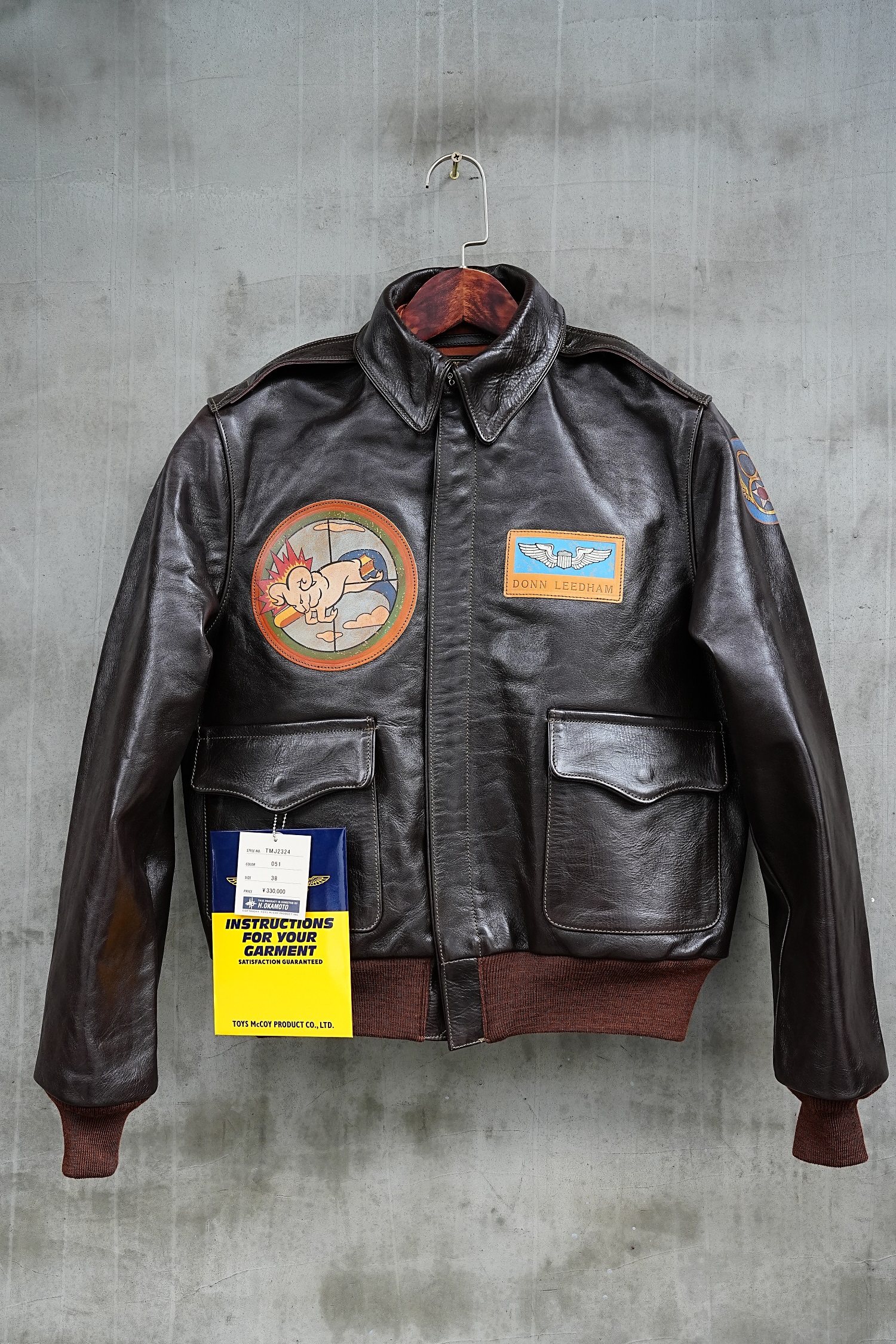 【现货】toys mccoy air force dona 限量背画a-2马皮飞行夹克