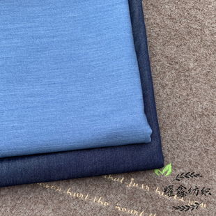 夏季薄西装牛仔裤子布料微弹弹力时尚休闲短裤服装小西装裤子面料