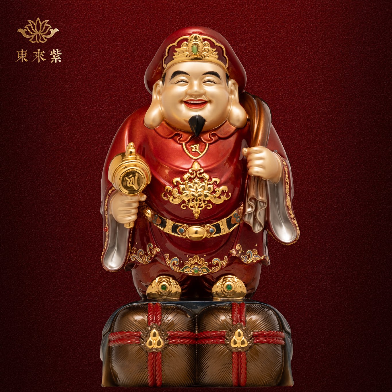 大黑天财神像日本密宗天部招财真言宗唐密铜像京铜佛像雕像摆件