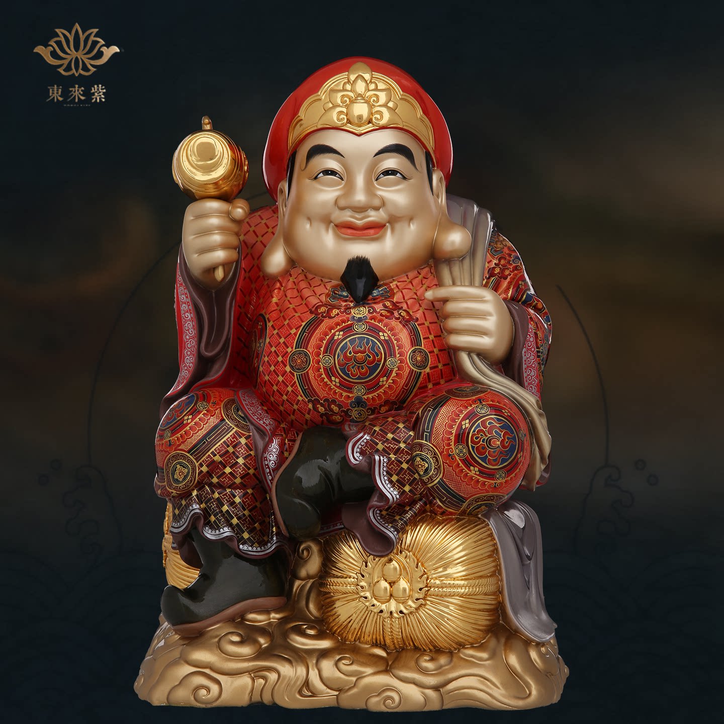 大黑天财神像日本密宗天部招财真言宗唐密铜像京铜佛像雕像摆件