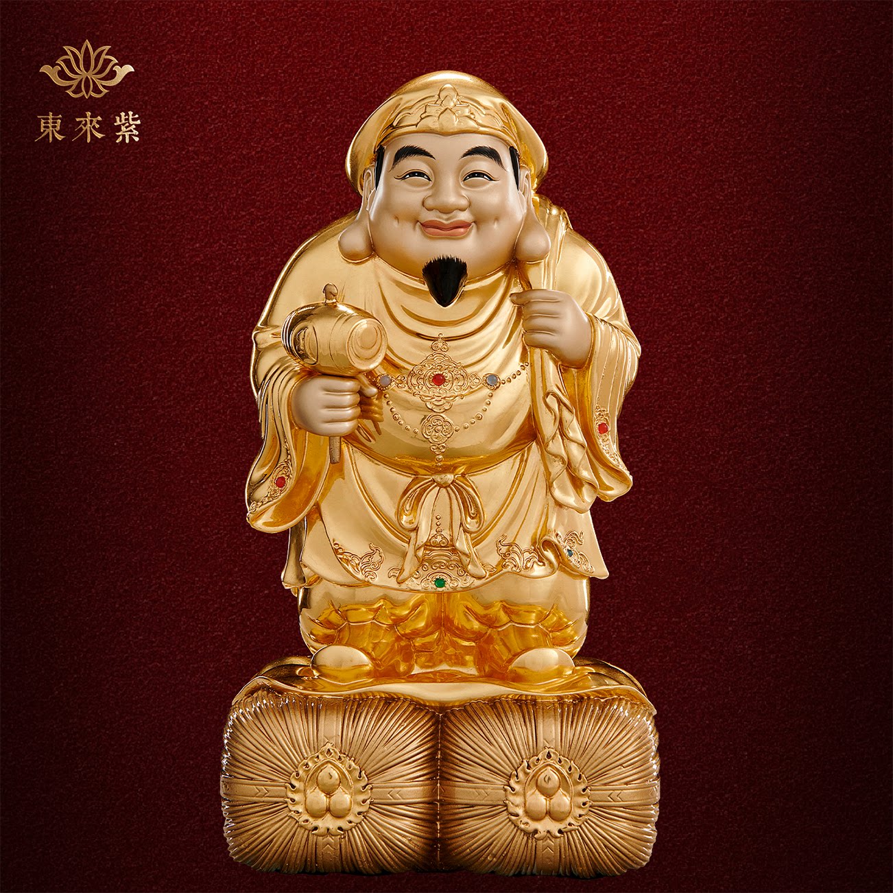 大黑天财神像日本密宗天部招财真言宗唐密铜像京铜佛像雕像摆件