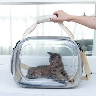 新款猫包宠物背包猫狗透明可折叠