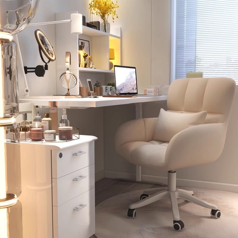 电脑椅子家用舒适久坐女生卧室化妆椅宿舍大学生靠背书桌升降转椅