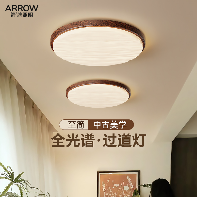 箭牌全光谱玄关护眼过道吸顶灯