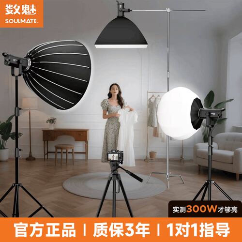 数魅300W双色温补光灯专业直播灯
