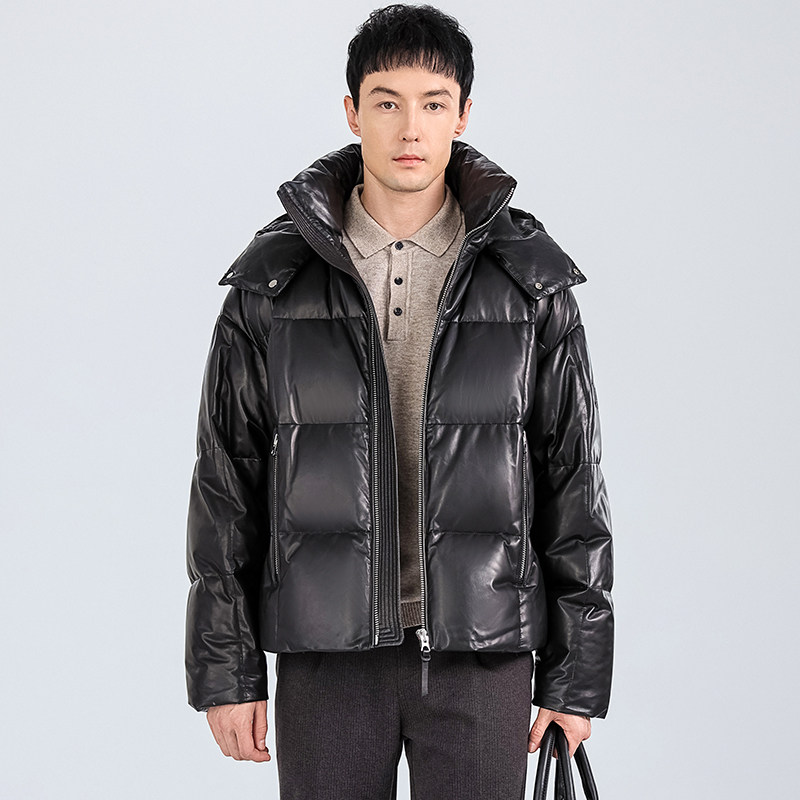 250g+充绒90白鹅绒可脱卸帽子