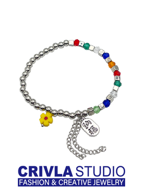 花朵串珠CRIVLA亚克力