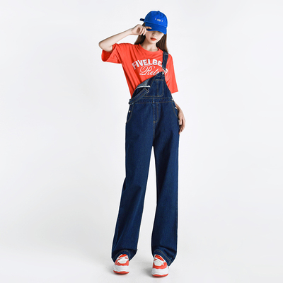 RNBN牛仔背带裤宽松减龄设计感