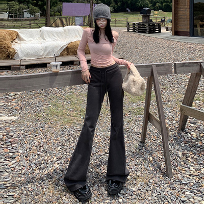 RNBN新款韩版运动休闲微喇叭卫裤