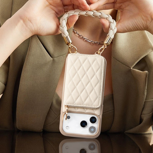 【菱格+卡包】小香风苹果手机壳