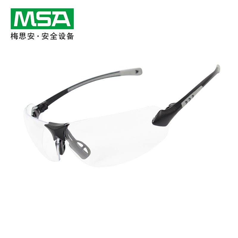 梅思安眼镜9913277骑行防雾防冲击防飞溅工业劳保防粉尘护目镜