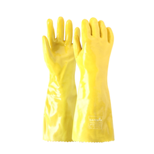 浸塑手套化工防水耐酸碱45CM防油耐磨加厚加长车间工厂劳保专用